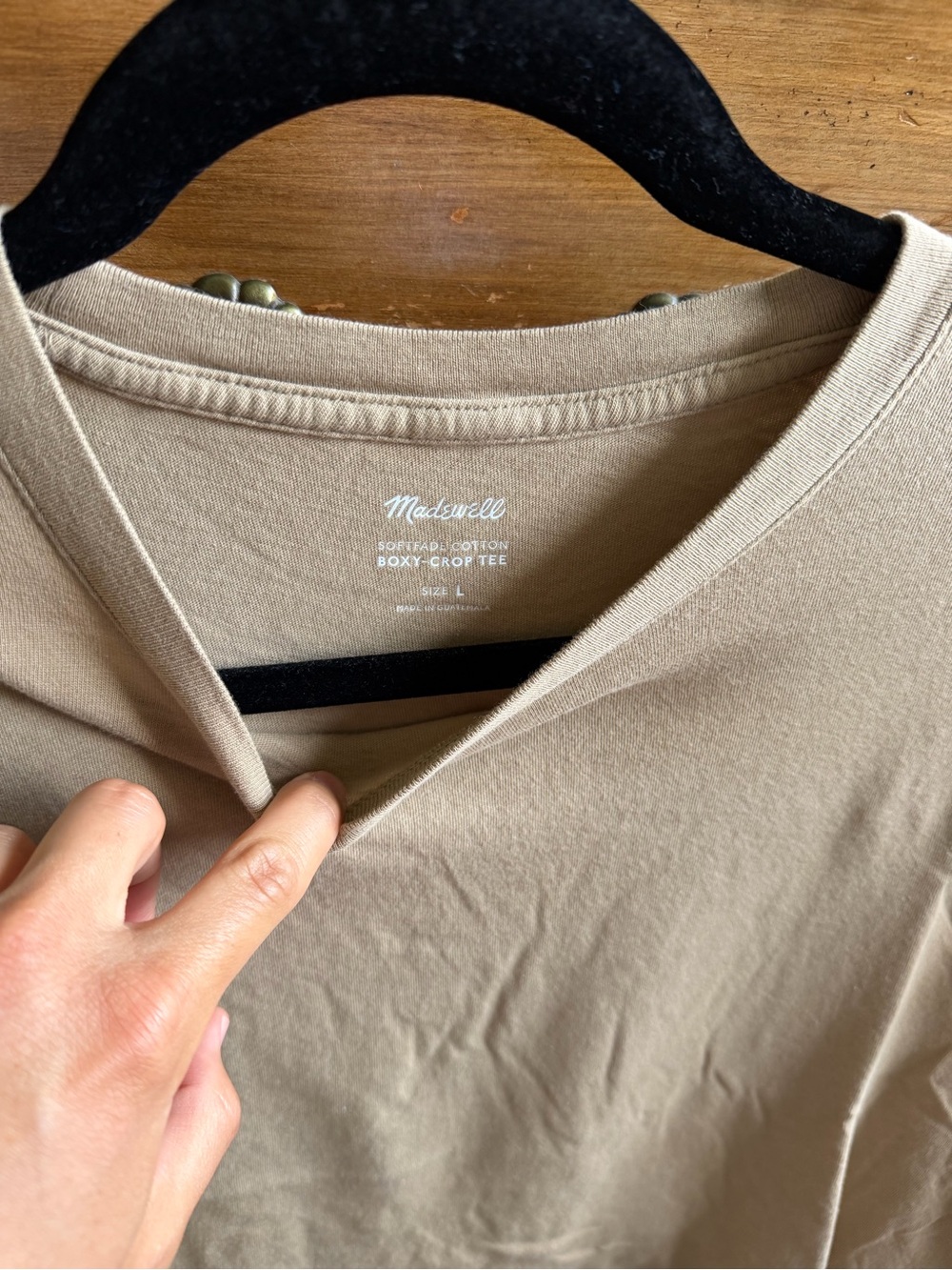 Madewell Softfade Cotton Boxy-Crop Tee - Picture 4 of 4